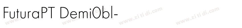 FuturaPT Demi0bl字体转换